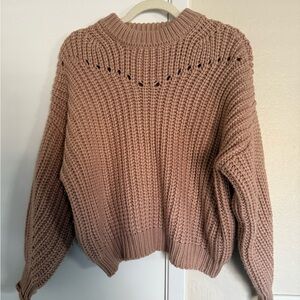 Elodie Women's Cowl Neck Sweater - Tan